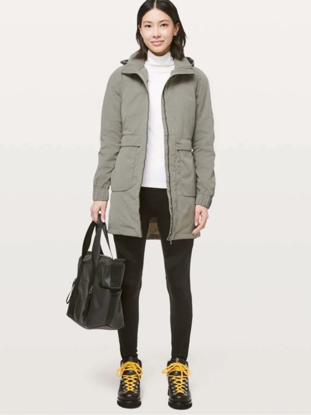 Lululemon Keep on Trek 3 in 1 jacket with removable vest and storable hood sz4